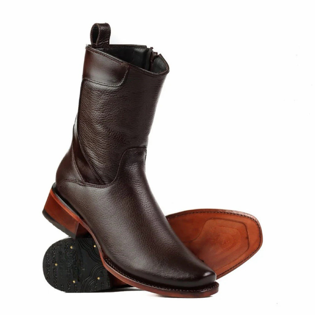 Deerskin Cowboy Boots