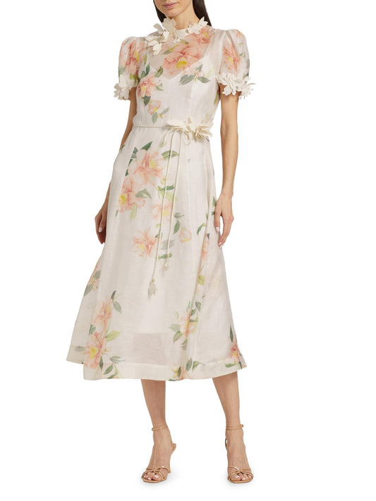 Natura Organza Midi Dress