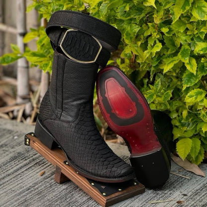 Original Tobacco Python Cowboy Boots