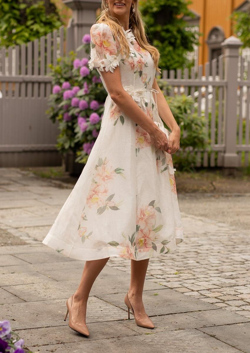 Natura Organza Midi Dress