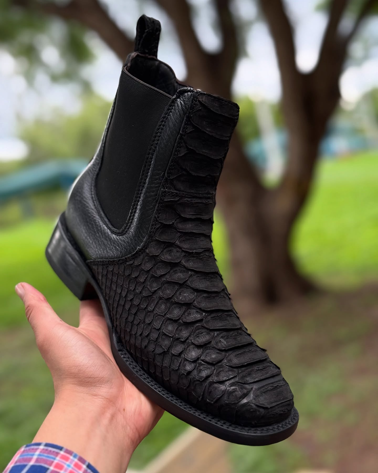Python Trakas Ankle Western Cowboy Boots