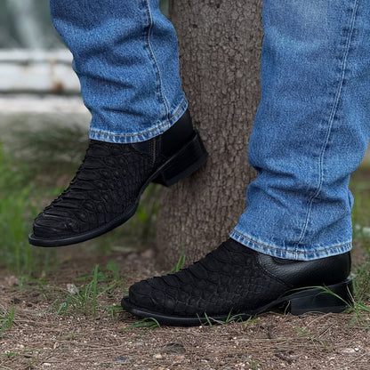 Python Trakas Ankle Western Cowboy Boots
