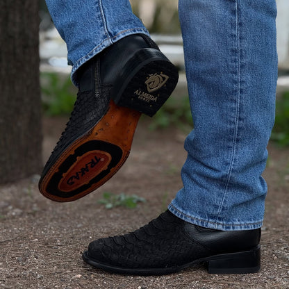 Python Trakas Ankle Western Cowboy Boots