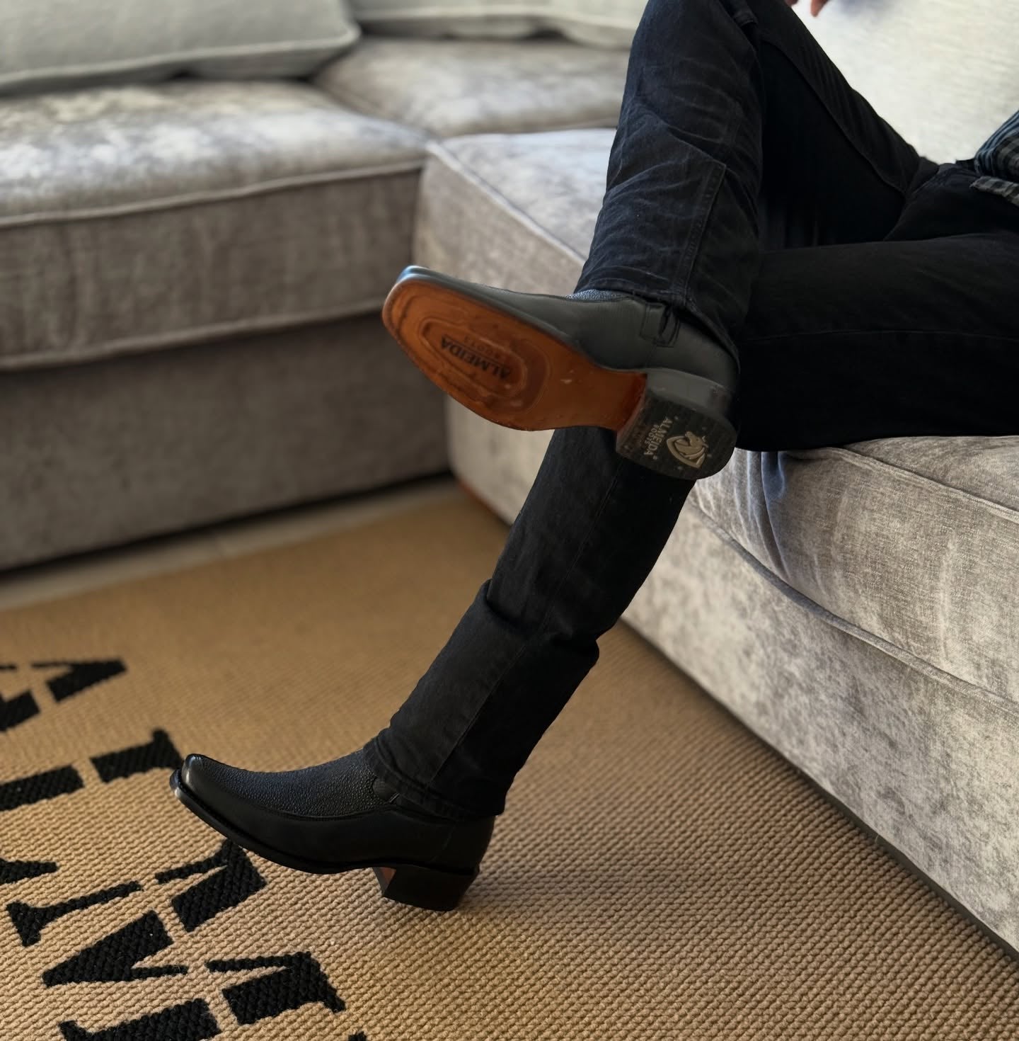 Original Alligator Leather Cowboy Boots Wtih Zipper