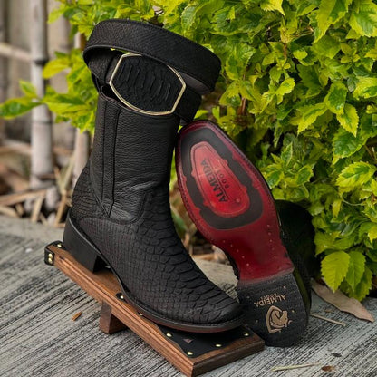 Original Tobacco Python Cowboy Boots