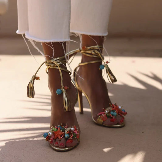 Crystals Starfish Piece Heels