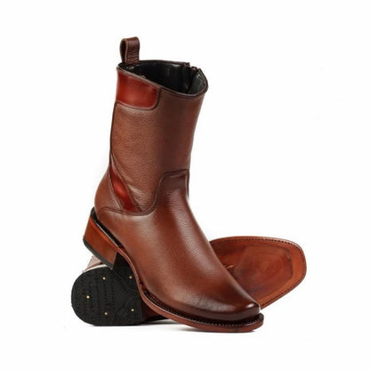 Deerskin Cowboy Boots