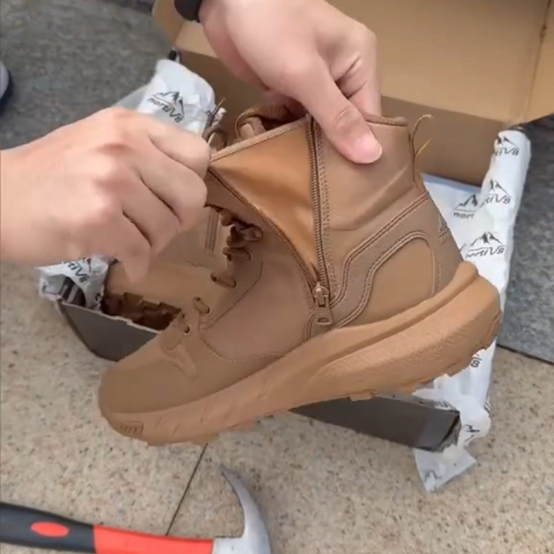 Men's Side-Zip Lace-Up Ankle Boots