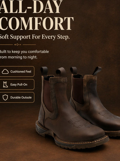 Ultra-Lightweight & Full-Grain Quality Leather Boot