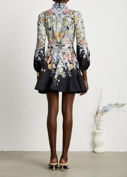 Chic Floral Mini Dress