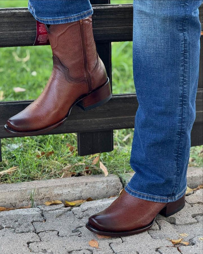 Original Deerskin  Zipper Cowboy Boots