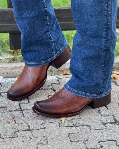 Original Deerskin  Zipper Cowboy Boots