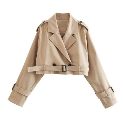 Cropped Trench Jacket