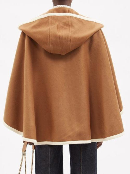 Retro Hooded Wrap Coat