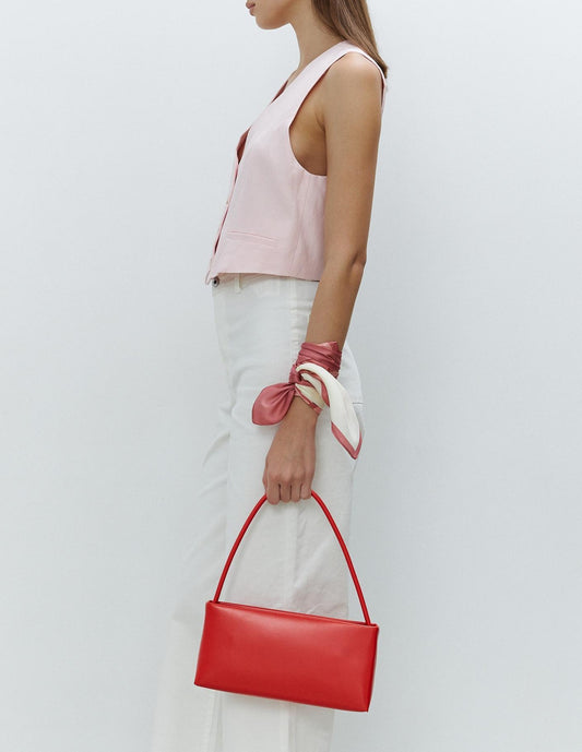 The Classic Scarlet Handbag