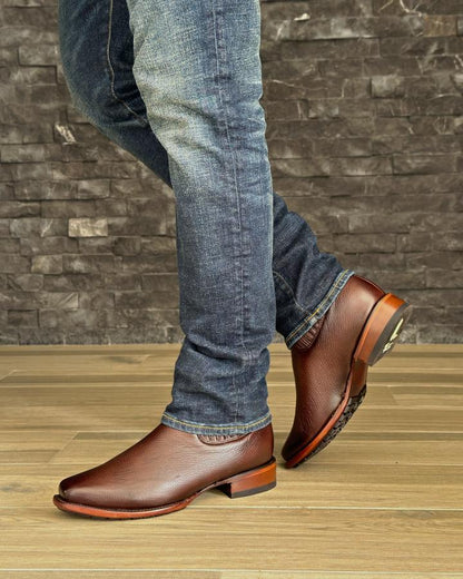 Bull Track Western Cowboy Boots