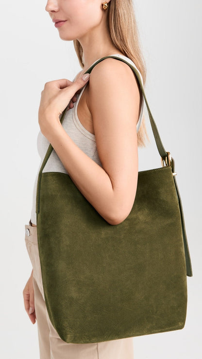 Suede Essentials Bucket Tote