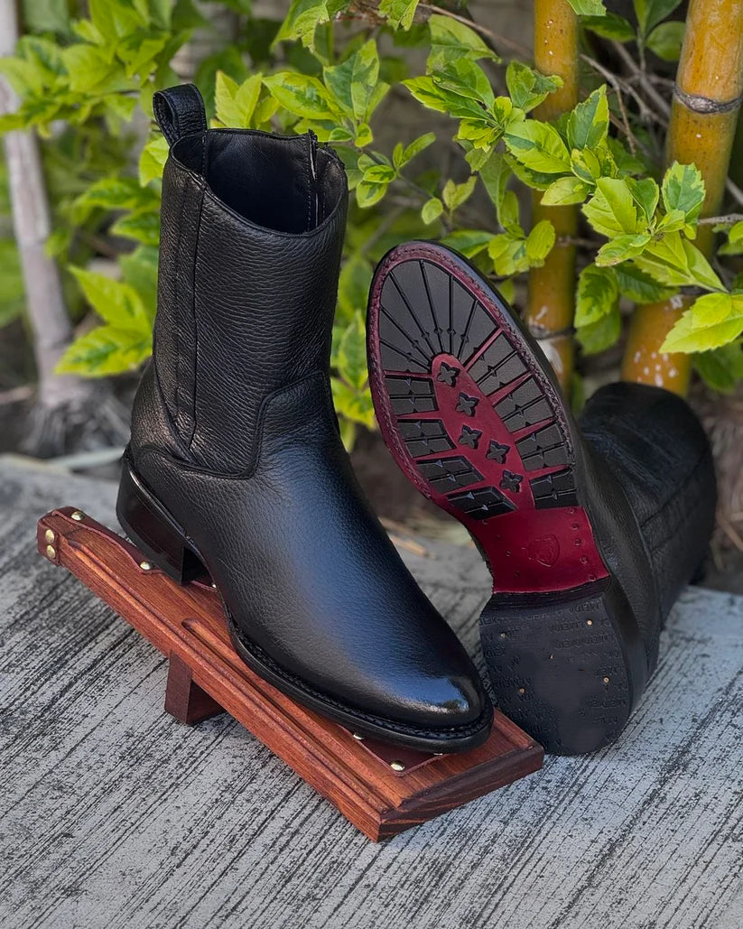 Original Handmade Deerskin Western Cowboy Boots