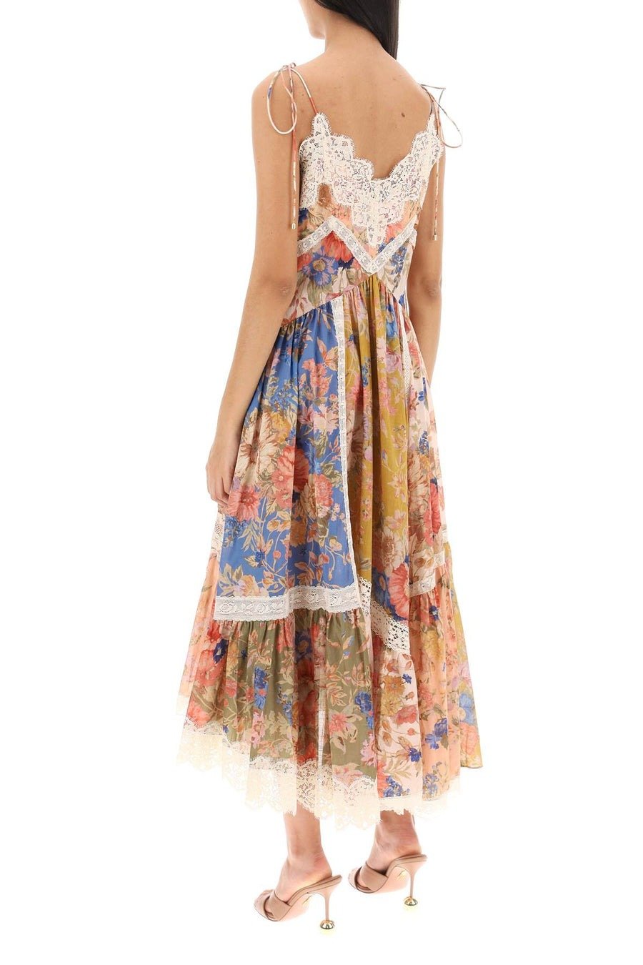 Multicolor Shape Lace Dress