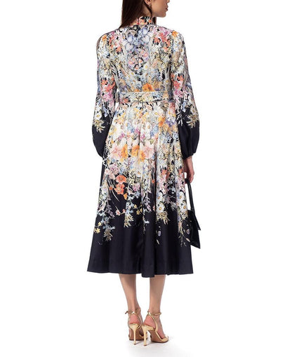 The Chic Floral Midi Dress