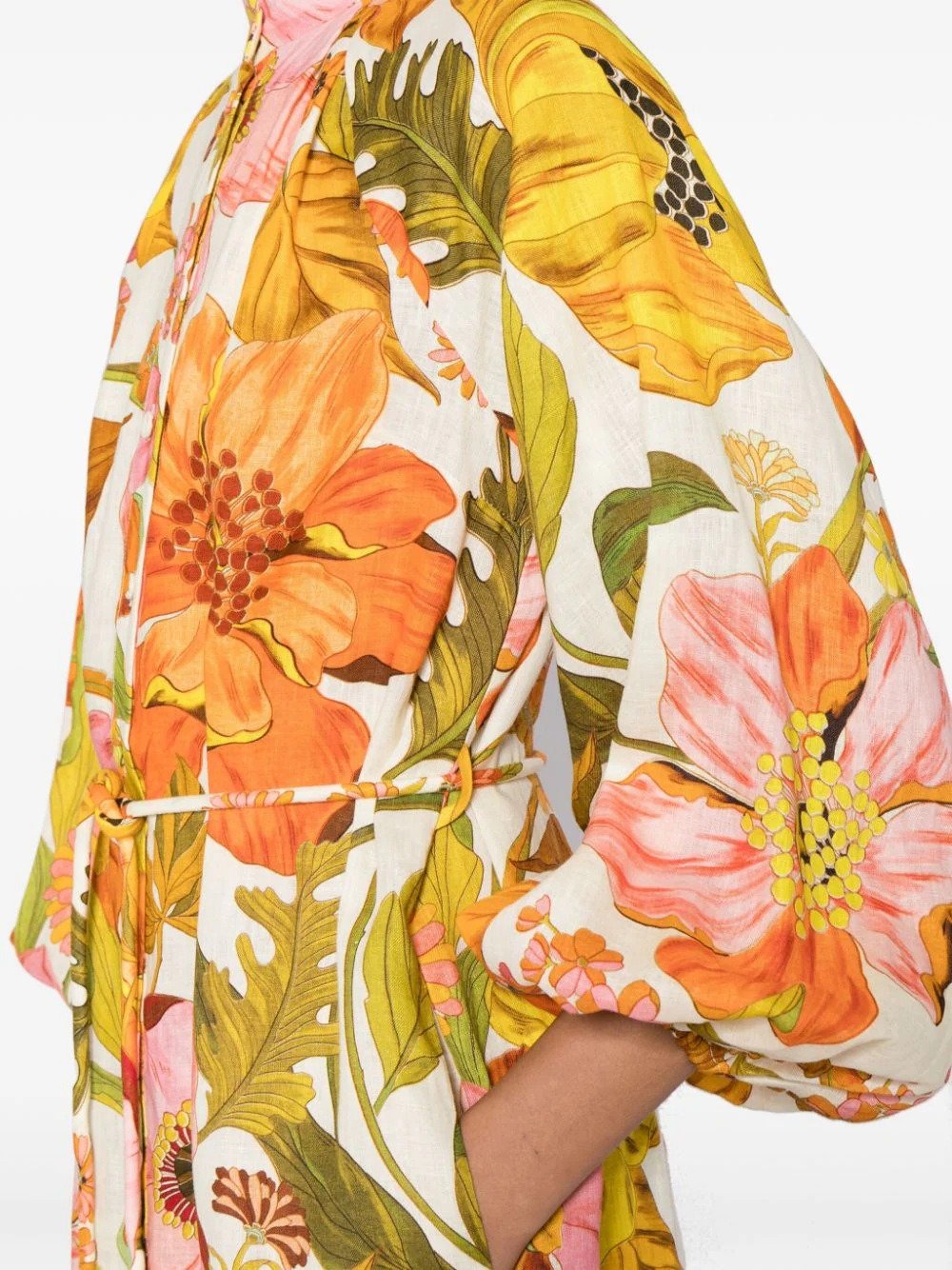 Silas Floral-Print Midi Dress