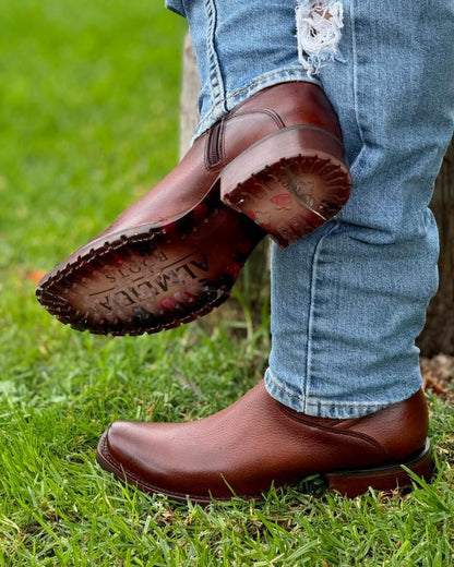 Original Cowhide Leather Cowboy Boots