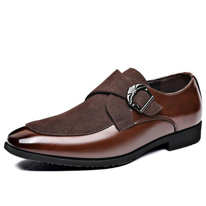 Business Formal Casual Shoes Frosted English Shoes