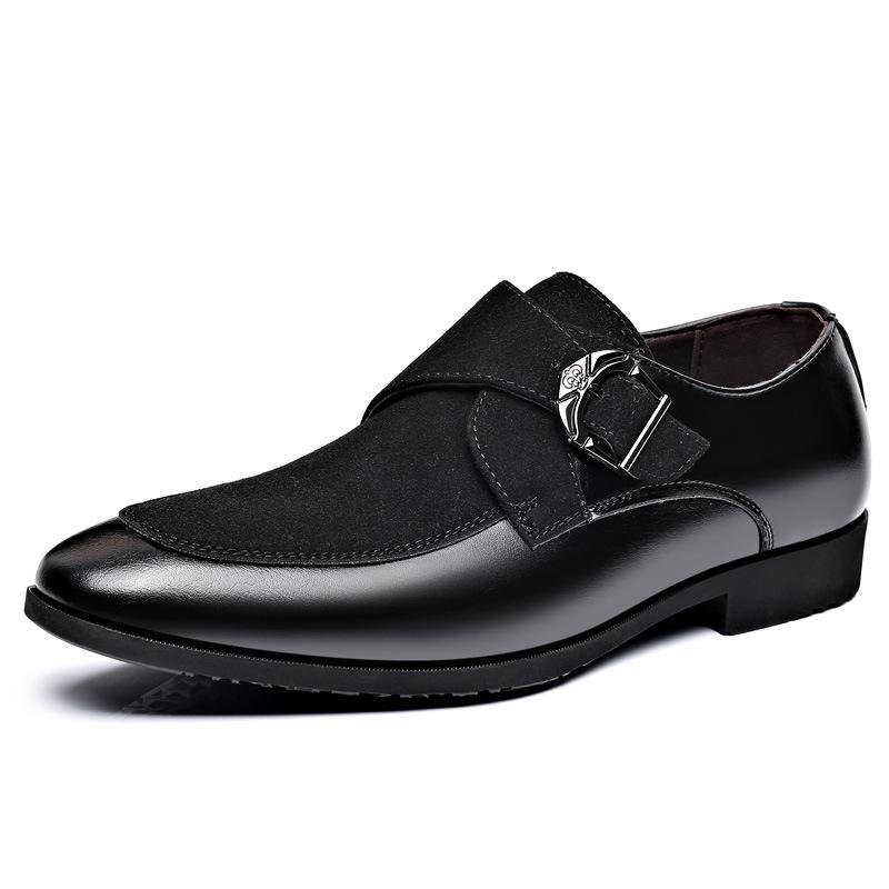 Business Formal Casual Shoes Frosted English Shoes