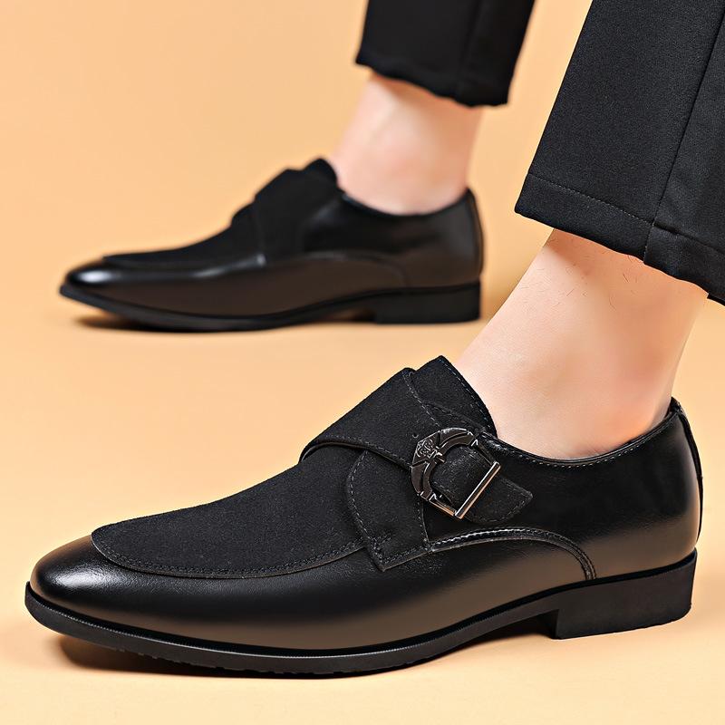 Business Formal Casual Shoes Frosted English Shoes