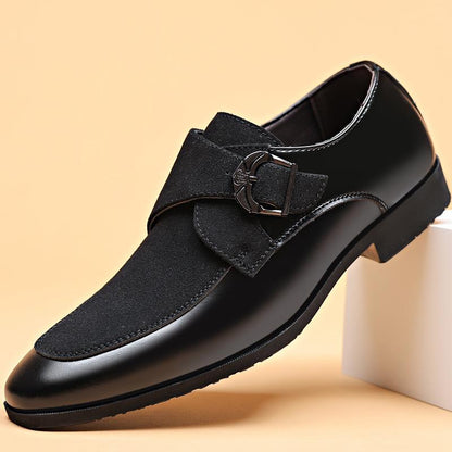 Business Formal Casual Shoes Frosted English Shoes