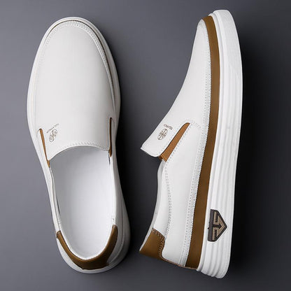 Casual Non-Slip Soft-Soled Driving One-Step Leather Shoes