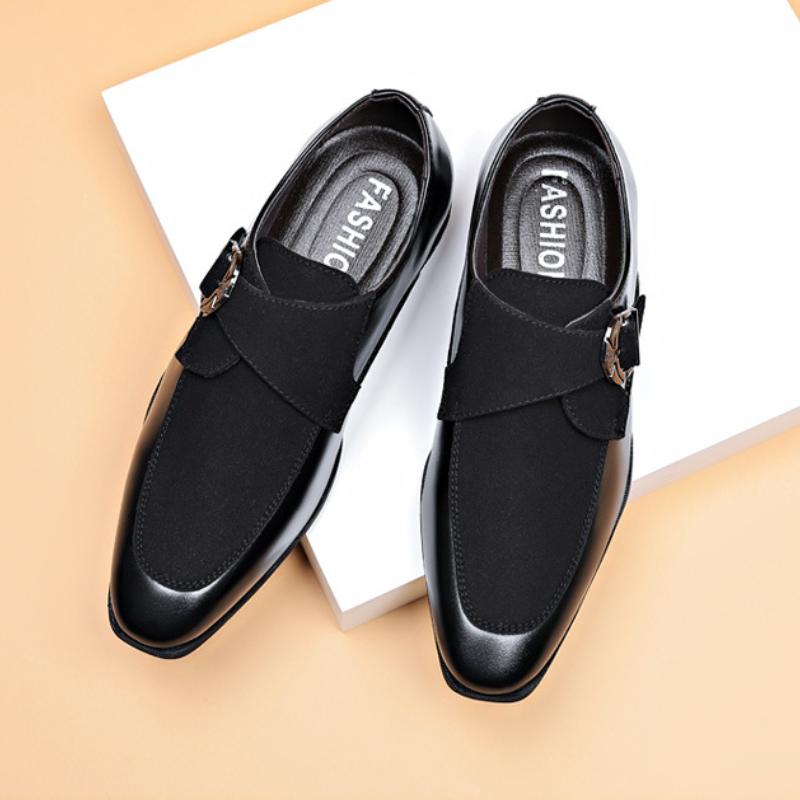 Business Formal Casual Shoes Frosted English Shoes