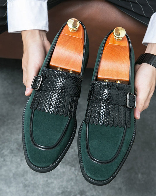 Retro Buckle Loafers