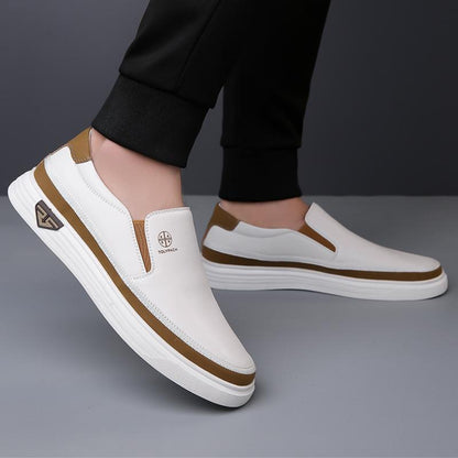 Casual Non-Slip Soft-Soled Driving One-Step Leather Shoes